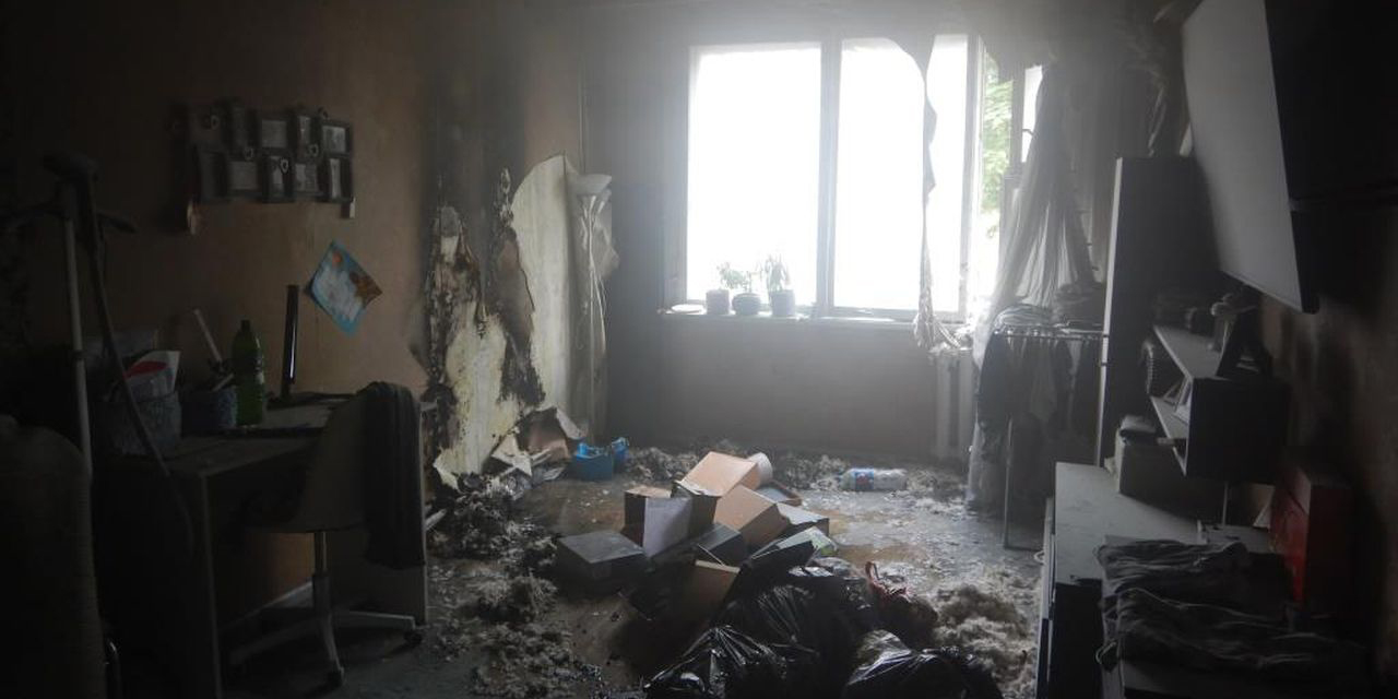 В Могилеве произошел пожар в одной из комнат общежития по улице Кедровой