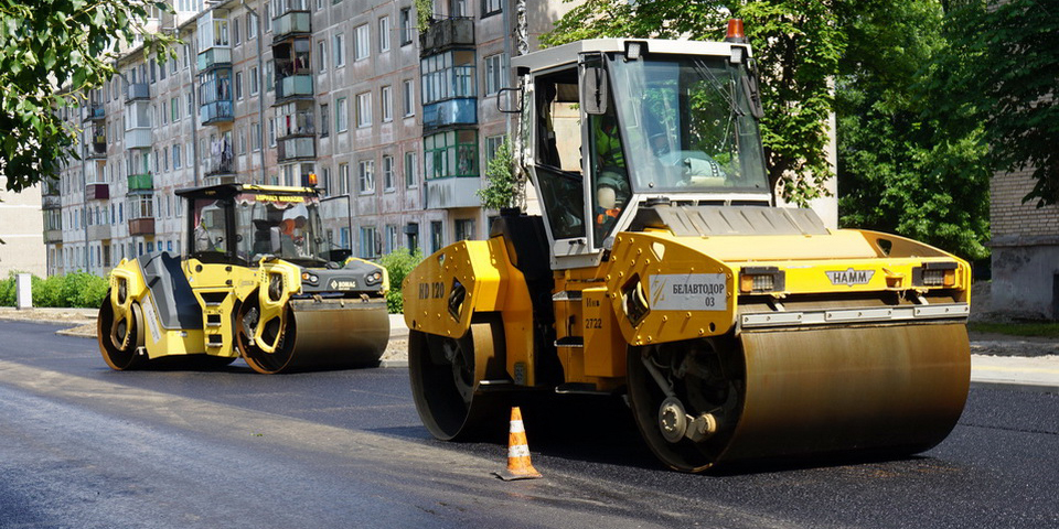Работы по укладке асфальтобетонного покрытия будут проводиться на ул. Первомайской в Могилеве с 15 по 21 апреля