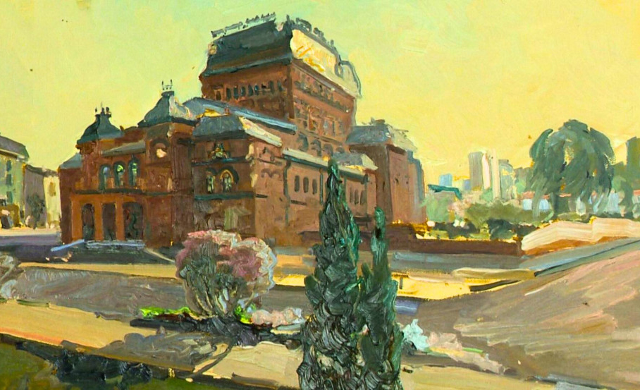 Более 50 картин представили российские художники в Выставочном зале Могилева 