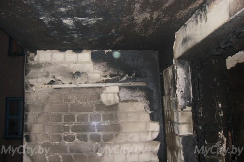 Пожар по улице Лазо в Могилёве – горел балкон