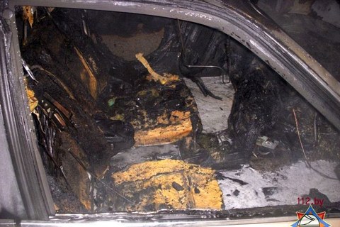 В Могилёве сгорел автомобиль – причины выясняют