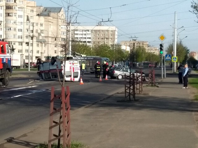 В Могилёве в ДТП попала «скорая». Пострадало три человека