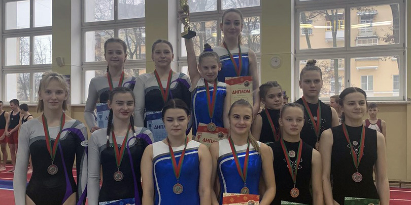 Могилевские спортсмены стали призерами спартакиады ДЮСШ Беларуси по прыжкам на батуте
