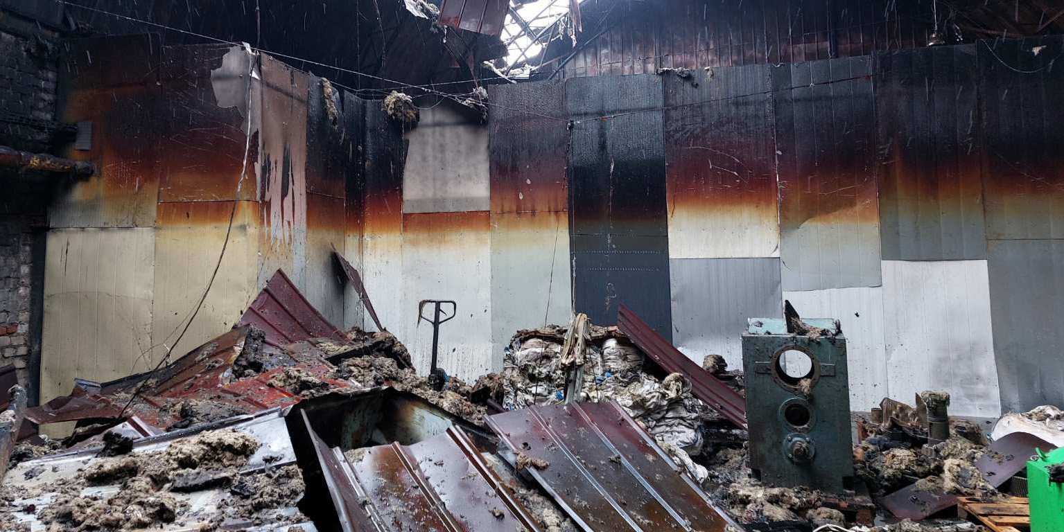 Складское помещение горело в Могилеве