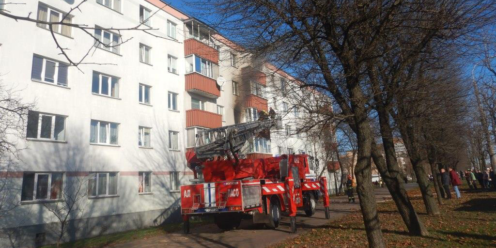 В Могилеве в квартире по улице Островского произошел пожар