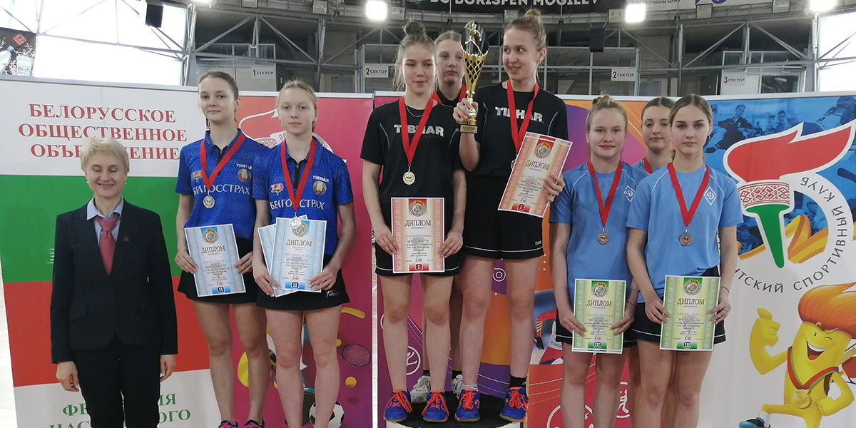 Могилевчане стали призерами командного первенства Республики Беларусь по настольному теннису