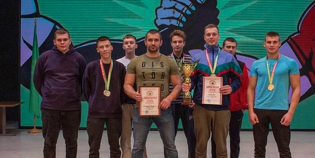 Сборная команда Белорусско-Российского университета стала чемпионом Республиканской универсиады по армрестлингу