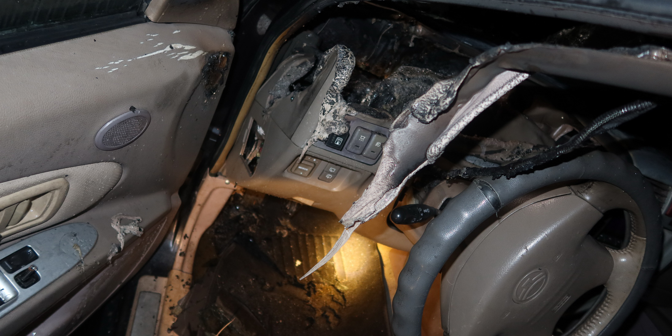 Автомобиль горел в Могилеве