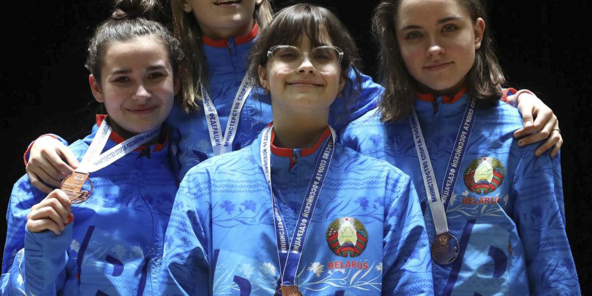 Могилевская саблистка в составе сборной завоевала бронзовую медаль на первенстве России по фехтованию