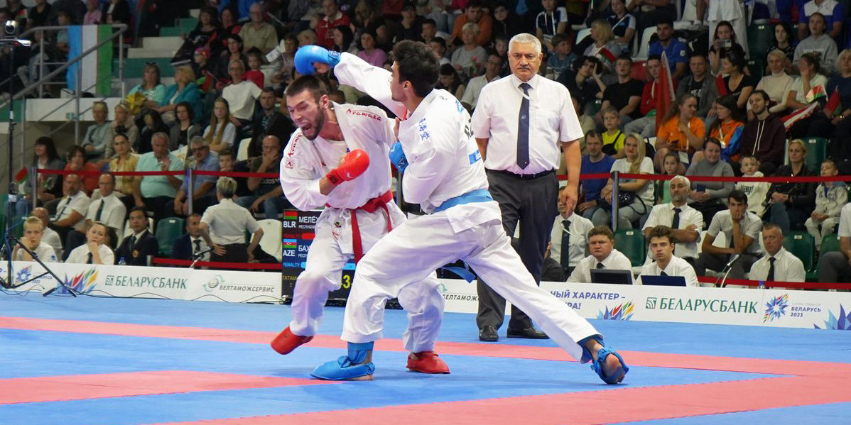 Первый соревновательный день турнира по карате на II Играх стран СНГ принес белорусам пять медалей