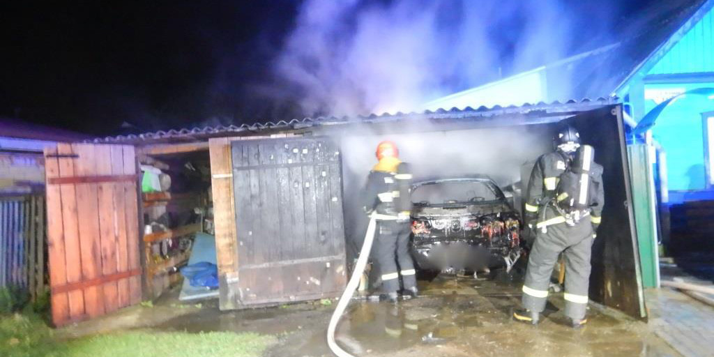 Пожар в гараже на ул. 2-й Луговой тушили в Могилеве