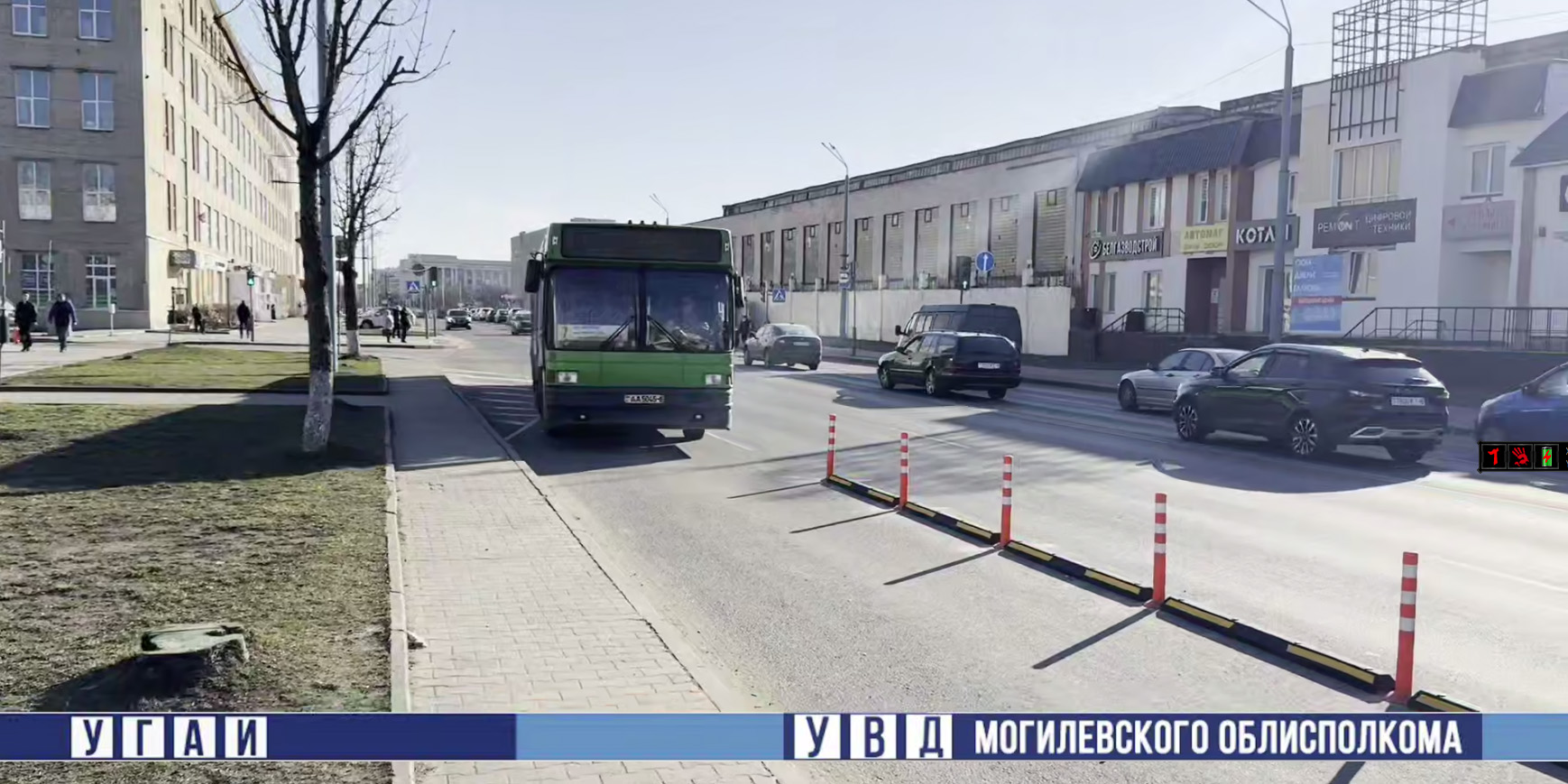 Организация дорожного движения изменена возле автовокзала в Могилеве