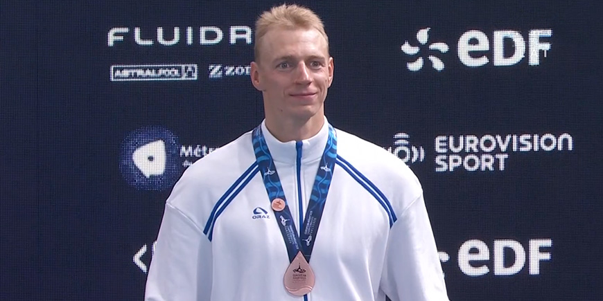 Григорий Пекарский завоевал бронзовую медаль чемпионата Европы на&nbsp;дистанции 50&nbsp;м баттерфляем