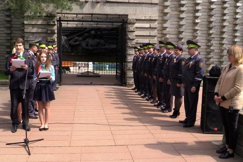 Могилёвских школьников приняли в пионеры в торжественной обстановке 