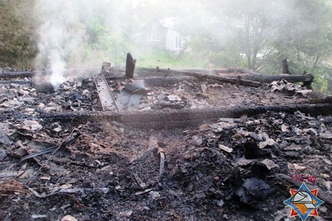 Пожар, вспыхнувший в частном доме в Могилёве, унёс две человеческие жизни 