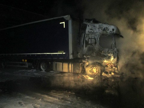 В Могилёве загорелся грузовой автомобиль – пострадавших нет