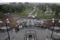 Открытие лестницы и фонтана в парке в Подниколье